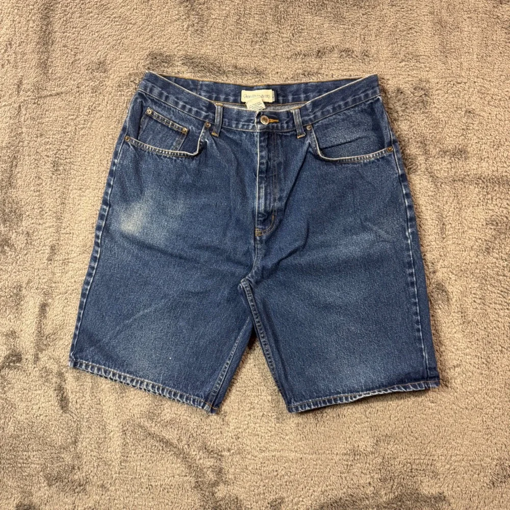 Canyon River Blues Mens 36 Relaxed Fit Denim Shorts Blue Mid Wash Cotton Jorts